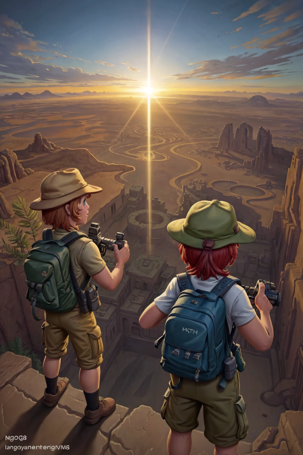 132793-2988707301-1-2girls 2boys adventuring in ancient desert ruins khaki-Children_Stories_V1-CustomA.png